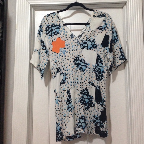 DVF Graphic Print Top - Picture 1 of 2